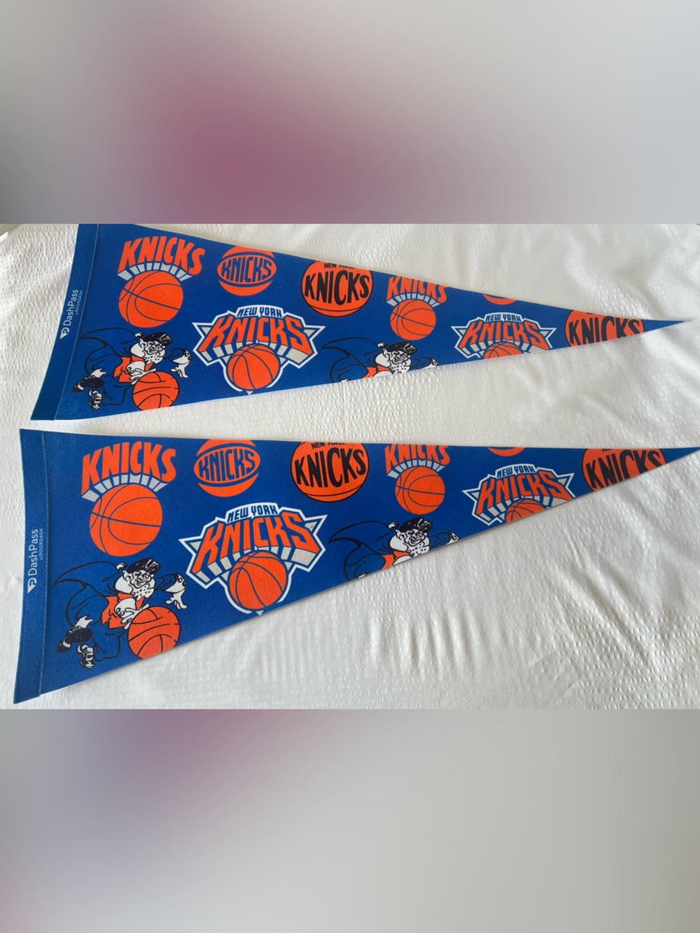 NBA New York Knicks Blue and Orange Pennant Set